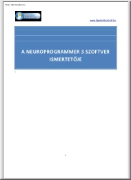 A Neuroprogrammer 3 szoftver ismertetője
