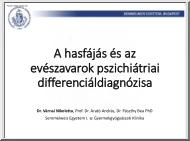 Dr. Várnai Nikoletta - A hasfájás és az evészavarok pszichiátriai differenciáldiagnózisa