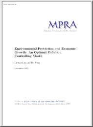 Liu-Peng - Environmental Protection and Economic Growth, An Optimal Pollution Controlling Model