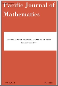 Richard Gordon Swan - Factorization of Polynomials Over Finite Fields
