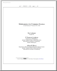 Eric Lehman - Mathematics for Computer Science