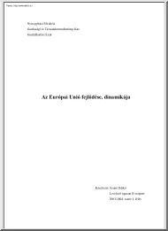 Szabó Ildikó - Az Európai Unió fejlődése, dinamikája