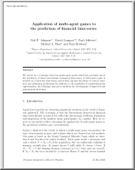 Johnson-Lamper - Application of multi agent games to the prediction of financial time series