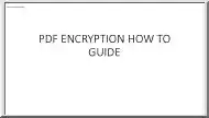 PDF Encryption How to Guide