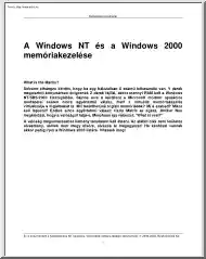 A Windows NT és a Windows 2000 memóriakezelése