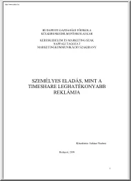 Juhász Noémi - Személyes eladás