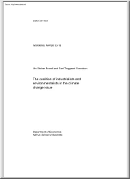 Brandt-Tinggaard - The Coalition of Industrialists and Environmentalists in the Climate Change Issue