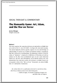 Jessica Winegar - The Humanity Game