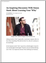 David Koji - An Inspiring Discussion With Simon Sinek About Learning Your Why