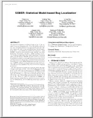 SOBER, Statistical Model-based Bug Localization