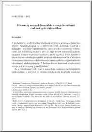 Borszéki Judit - E-learning anyagok használata az angol rendészeti szakmai nyelv oktatásában