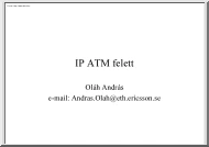 Oláh András - IP ATM felett