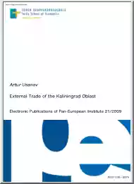 Artur Usanov - External Trade of the Kaliningrad Oblast