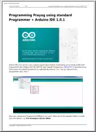 Programming Prayog using Standard Programmer, Arduino IDE