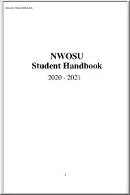 NWOSU, Student Handbook