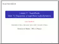 Luca Salasnich - Superfluids, Equations of superfluid hydrodynamics