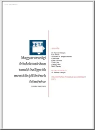 Magyarországi felsőoktatásban tanuló hallgatók mentális jóllétének felmérése
