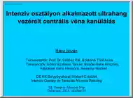 Rácz István - Intenzív osztályon alkalmazott ultrahang vezérelt centrális véna kanülálás