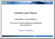 Keller-Gallmann - Ultrafast Laser Physics