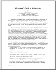 Dr. Kareem Crayton - A Beginners Guide to Redistricting