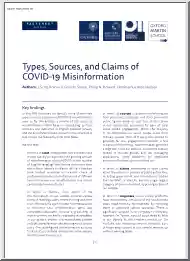Types, Sources, and Claims of COVID-19