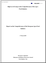 Report on the Competitiveness of the European Agro-Food Industry