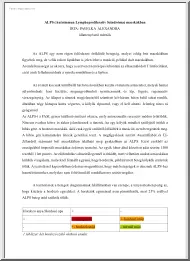 Pavelka Alexandra - ALPS, Autoimmun Lymphoproliferatív Szindróma macskákban
