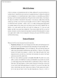 Bills of exchange - Terms of payment