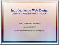 Craighead-Zhang - Introduction to HTML, CSS