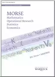 MORSE Mathematics Operational Research Statistics Economics