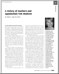 Phyllis D. Light - A History of Southern and Appalachian Folk Medicine