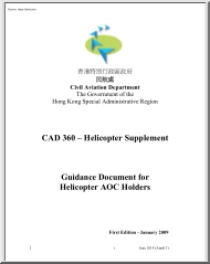 CAD 360 Helicopter Supplement, Guidance Document for Helicopter AOC Holders