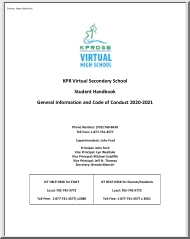 KPR Virtual Secondary School, Student Handbook