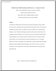 Curran-Iyengar-Brink - Media Systems, Public Knowledge and Democracy, A Comparative Study