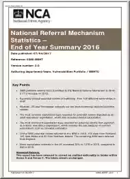 National Referral Mechanism Statistics, End of Year Summary