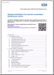 Clinical Information for Vaccine Consenters, AstraZeneca Vaccine