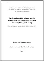 Shan Huang - The Spreading of Christianity and the Introduction of Modern Architecture in Shannxi, China