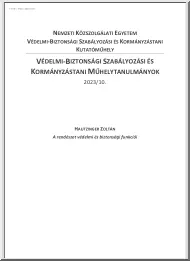Hautzinger Zoltán - A rendészet védelmi és biztonsági funkciói