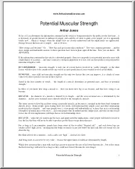 Arthur Jones - Potential Muscular Strength