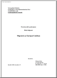 Márton Erika - Migráció az Európai Unióban