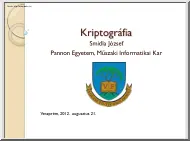 Smidla József - Kriptográfia