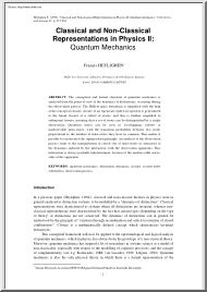 Francis Heylighen - Classical and Non-Classical Representations in Physics II, Quantum Mechanics