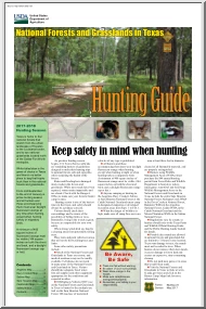 National Forests and Grasslands in Texas, Hunting Guide