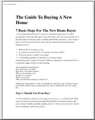 The Guide To Buying A New Home