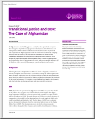 Patricia Gossman - Transitional Justice and DDR, The Case of Afghanistan