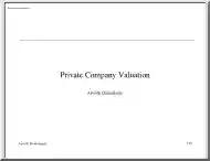 Aswath Damodaran - Private Company Valuation