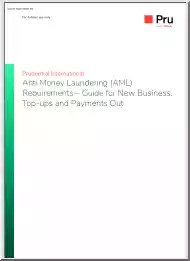 Anti Money Laundering Requirements, Guide for New Business, Top Ups and Payments Out