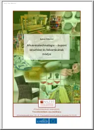 Bukvai Albertné - Alkatrésztechnológia, övpánt készítése és felvarrásának módjai