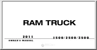 RAM Truck 1500, 2500, 3500, owners manual, 2011