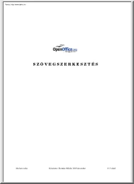 Dormán Miklós - OpenOffice szövegszerkesztés